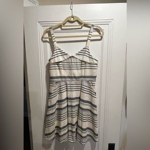 Blue and White linen summer frock